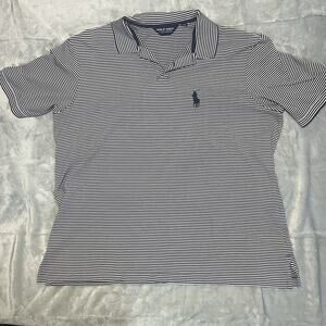 Polo Ralph Lauren Striped Pima Soft Touch Cotton Polo Shirt Mens 2XL XXL